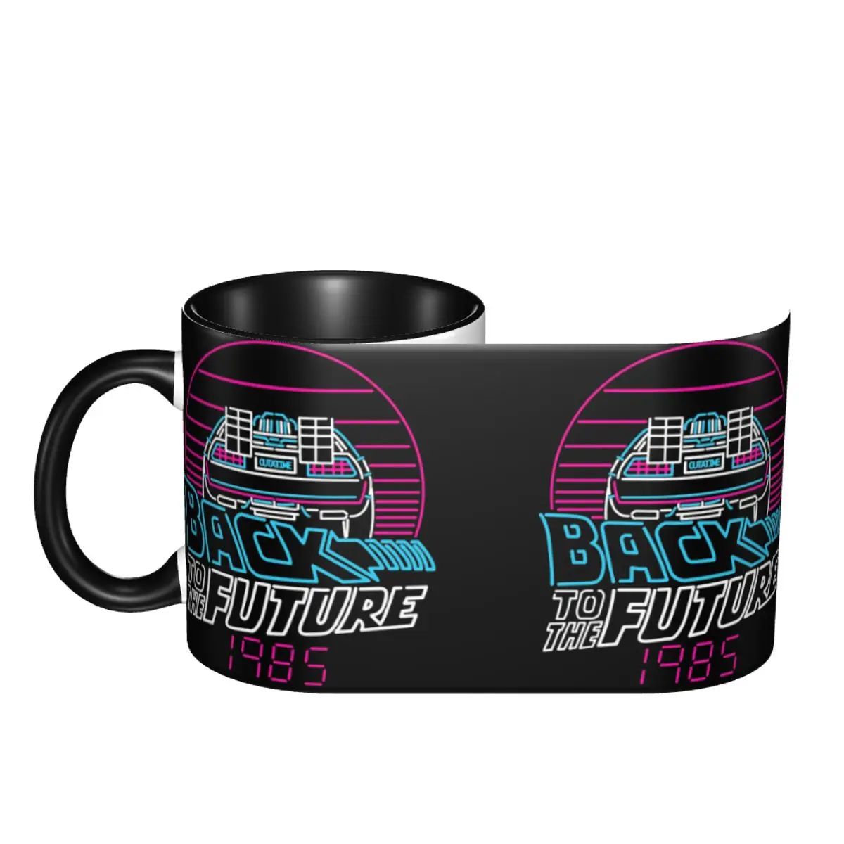 Back To The Future 80s Delorean Future 1985 Mug Ceramic Coffee Cups Tea Mugs Milk Cup Drinkware Gifts for Woman Man DIY Custom
