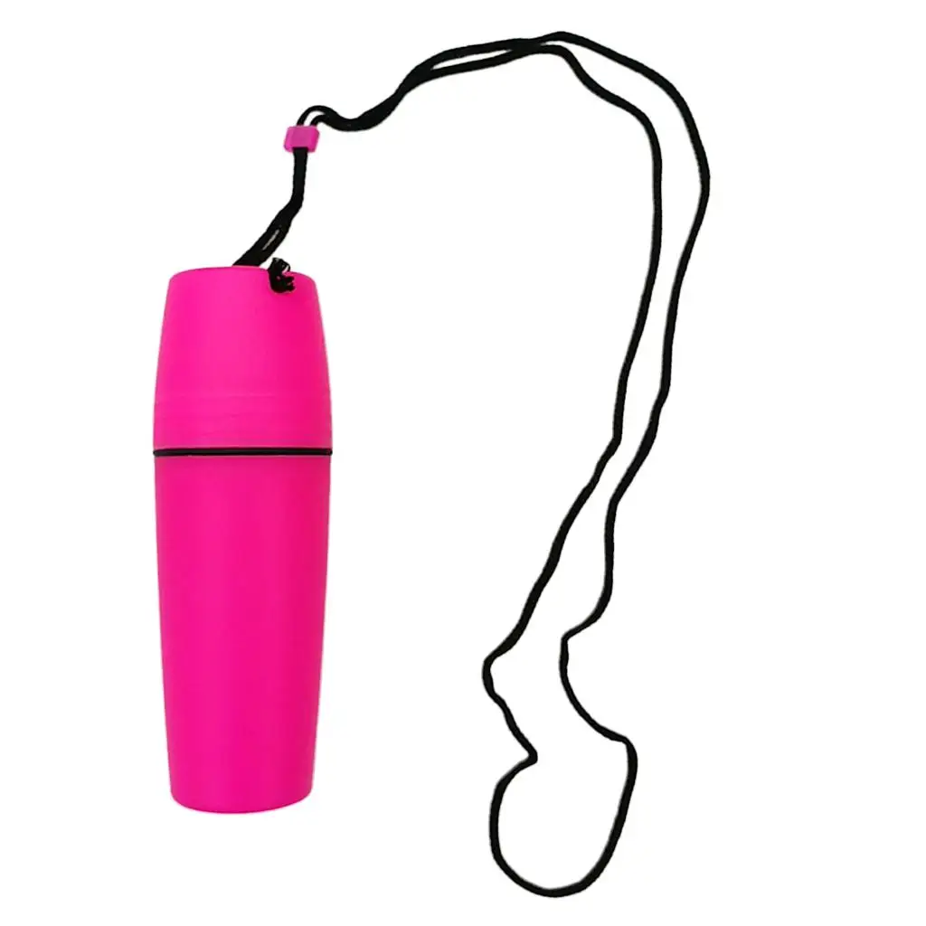 Plastic Waterproof Dry Container Bottle with Neck Lanyard for Water Sports Kayak Boat Sailing