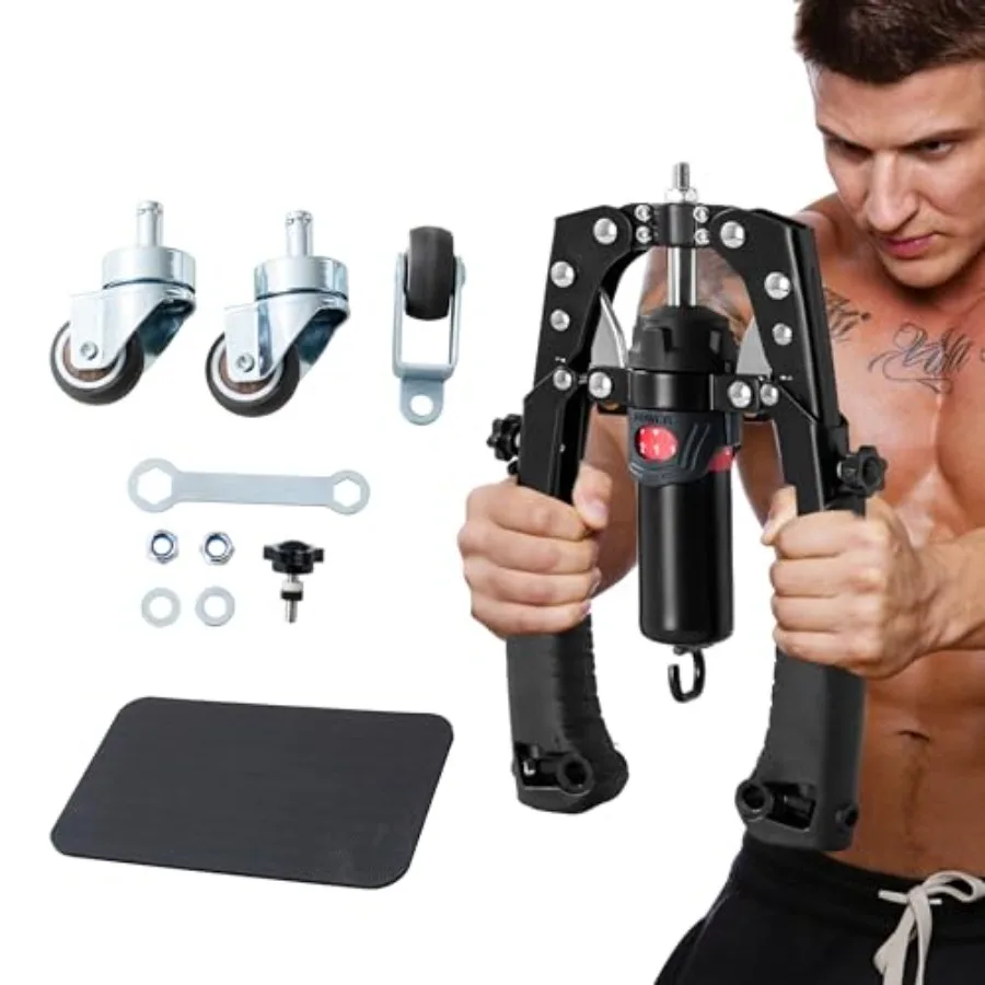 Hydraulic Hydraulic Arm Trainer, 1/ Adjustable 22-440lbs Chest Expander with Ab Roller Wheel, Home Gym Full Body Fitness Equipment for Ar - Aliexpress Deal