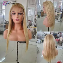 Elfriede#P27/613 Prosta koronkowa peruka na przód dla kobiet 4x4 Lace Closure 13X4 13X6 HD Lace Frontal Wig 100% Remy Human Hair Wigs