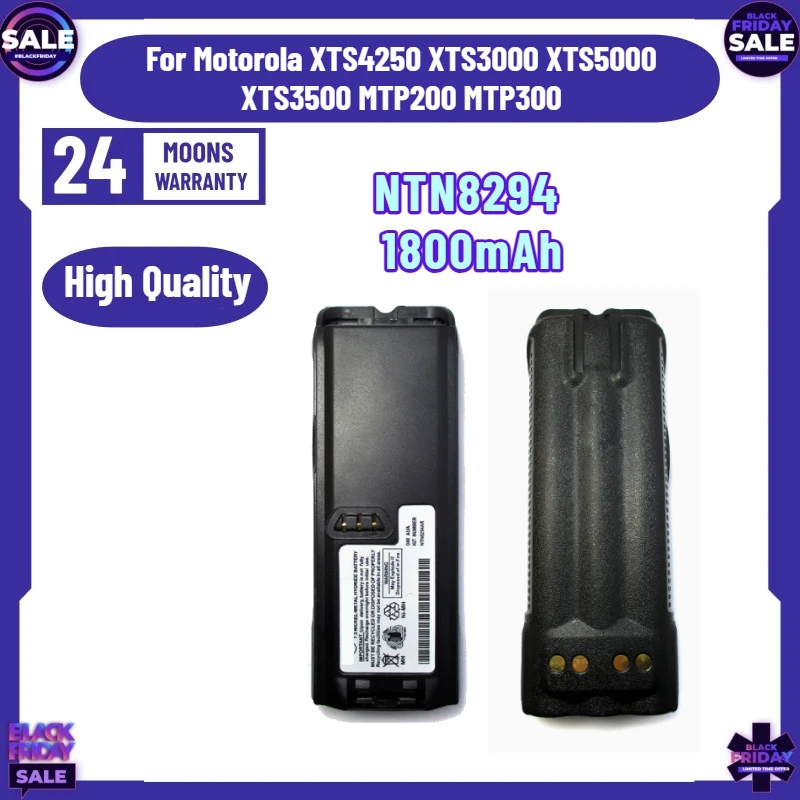 NTN8294 1800mAh Walkie Talkie Battery for Motorola XTS4250 XTS3000 XTS5000 XTS3500 MTP200 MTP300