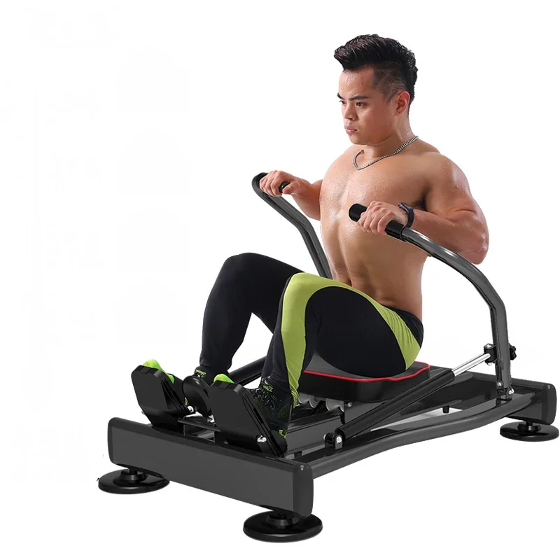 Home rowing machine, hydraulic resistance rower, full body workout, gym equipment, silent rowing