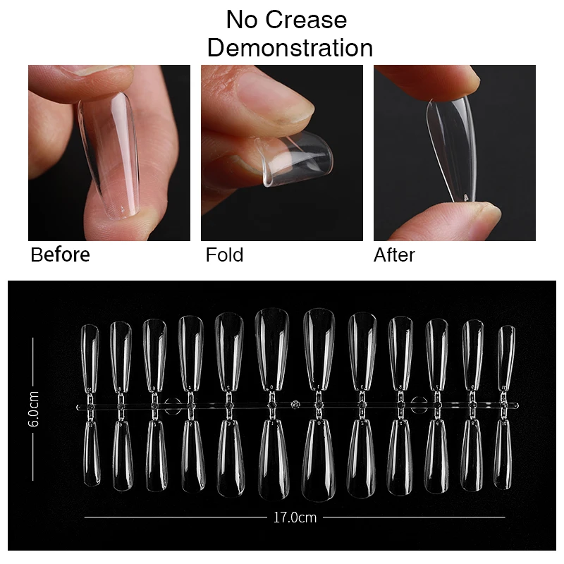 YIKOOLIN 240 pz/BOX Press On Nails Art Nail Capsule Extension Gel per unghie X Tips accessori strumenti professionali per Manicure Matarial