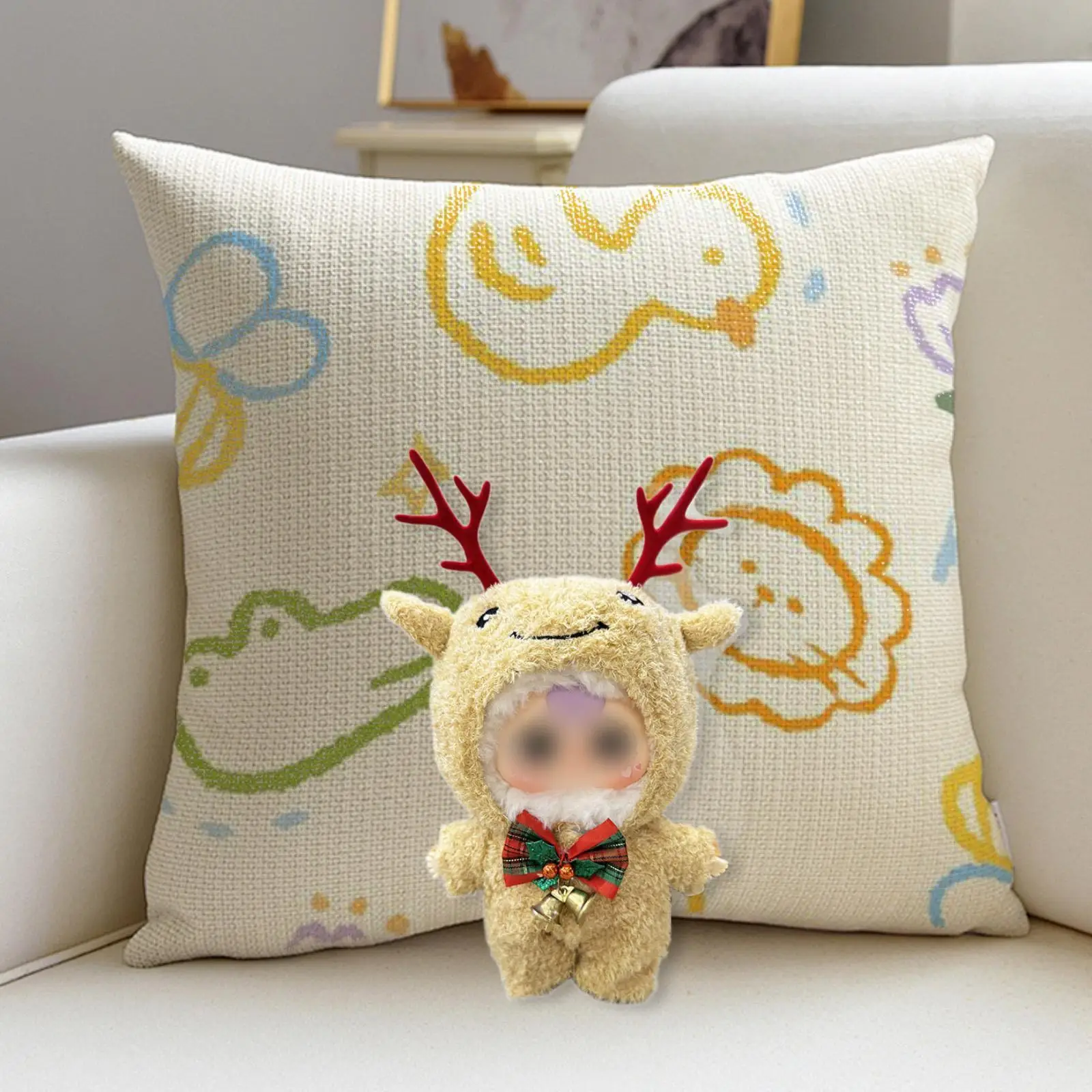 

Doll Jumpsuit with Headwear DIY Costume for 20cm Doll Fashion Doll Baby Doll