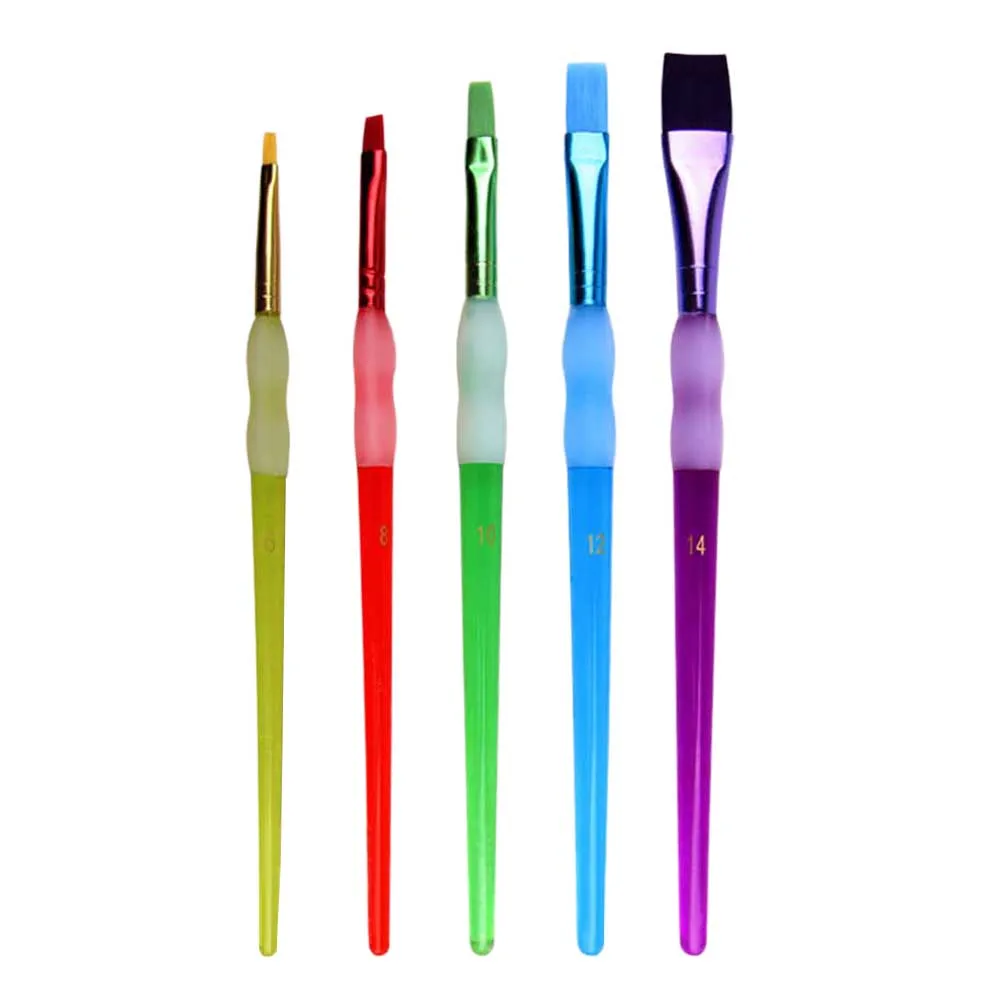 

5 Pcs Oil Paintbrush Durable Painting Brushes for Easy to Carry Art Tool Set