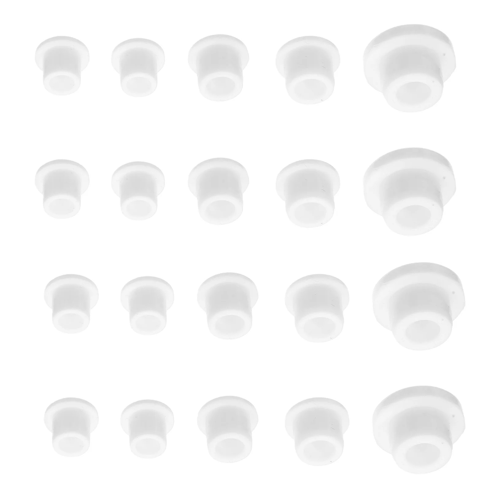 

50pcs Silicone Hole Plug 5 Sizes 10/12/13/15/16Mm T-Shaped Stopper For Salt Pepper Shakers Reusable Bottle Caps Replacement