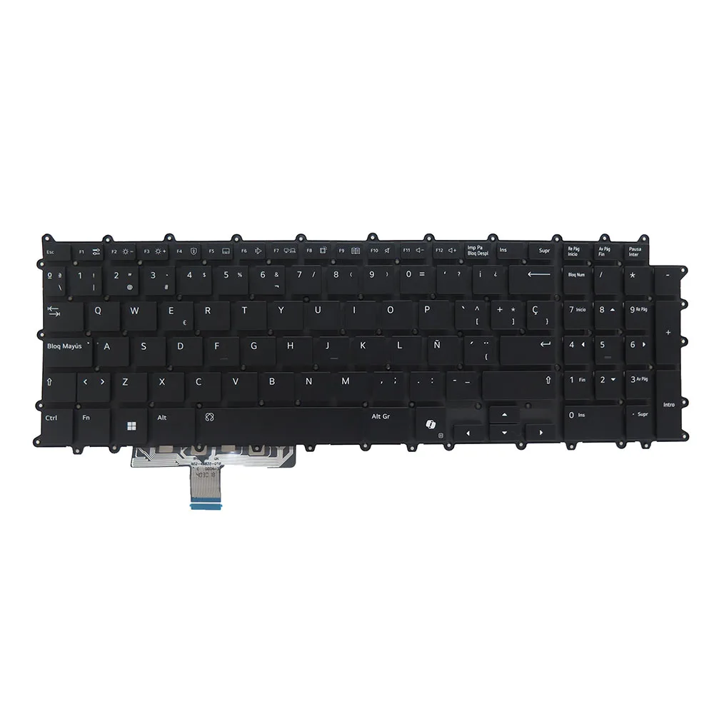 Schwarze US SP GR CF-Tastatur mit Hintergrundbeleuchtung und KI-Markierung für LG Gram 17Z90T 17Z90T-G 17Z90T-H Kanada Frankreich Englisch Spanisch Deutsch