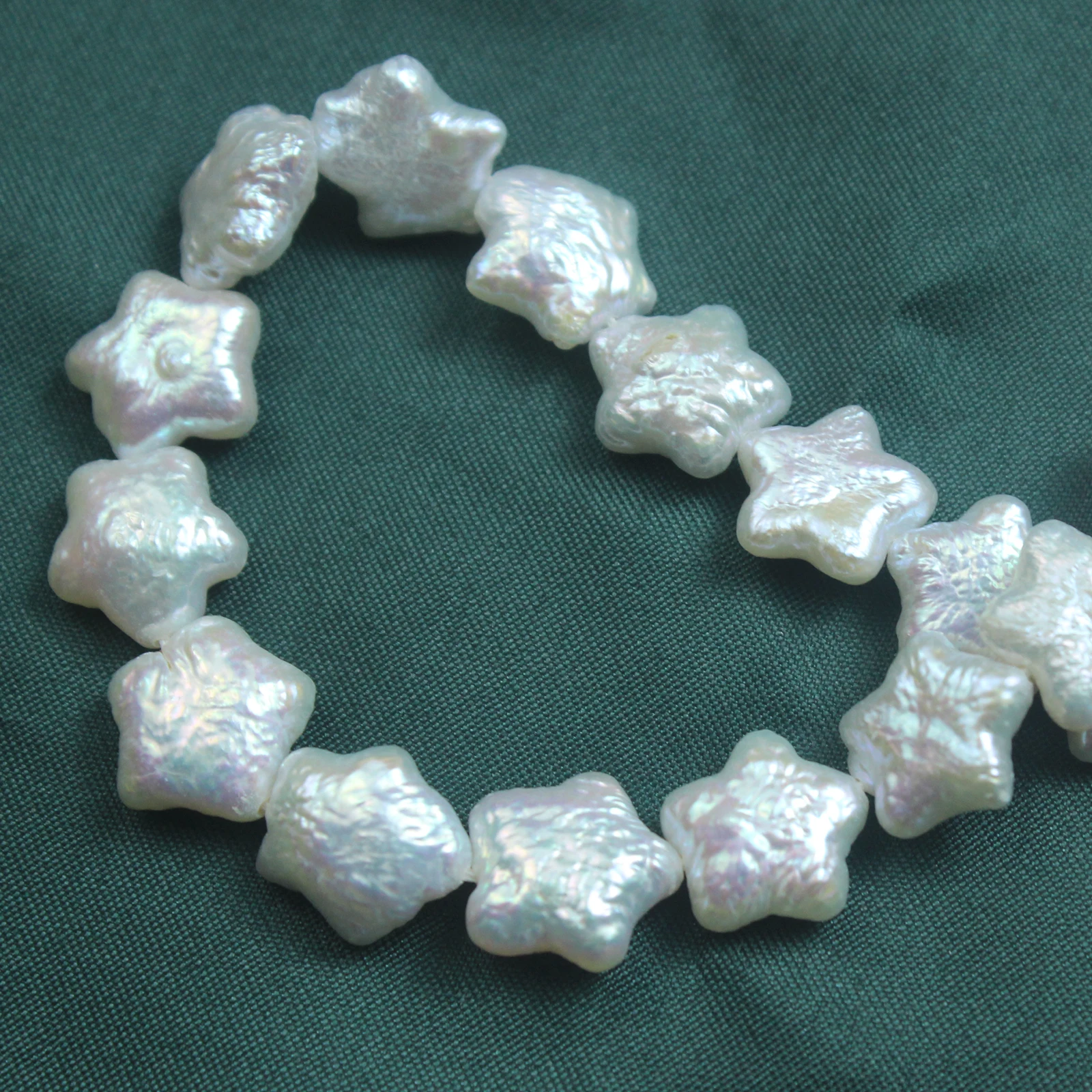Natural Baroque Freshwater Pearl Star Pentagram DIY Handmade Pendant Bracelet Necklace Alien Perforated Beads