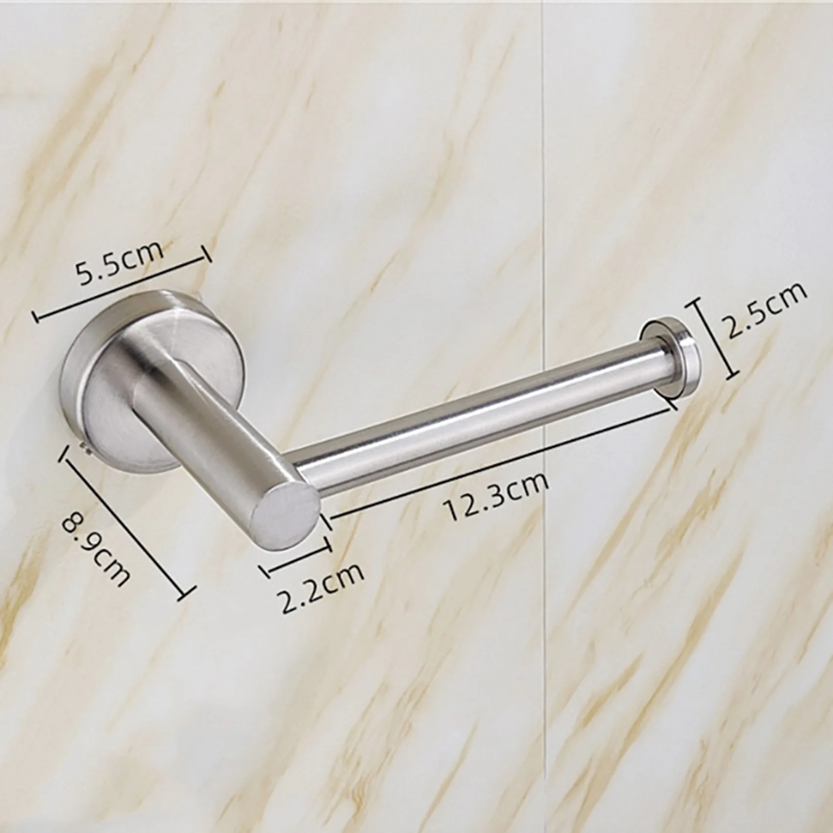 

ABBY-2X Держатель рулона туалетной бумаги Настенное крепление из нержавеющей стали для ванной комнаты и кухни