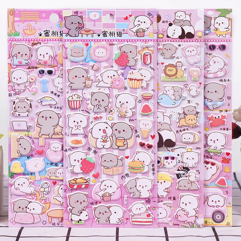 1Pcs/1Lot Kawaii Briefpapier Sticker Beer Donut Dagboek Planner Junk Journal Decoratieve Scrapbooking Diy Craft Sticker