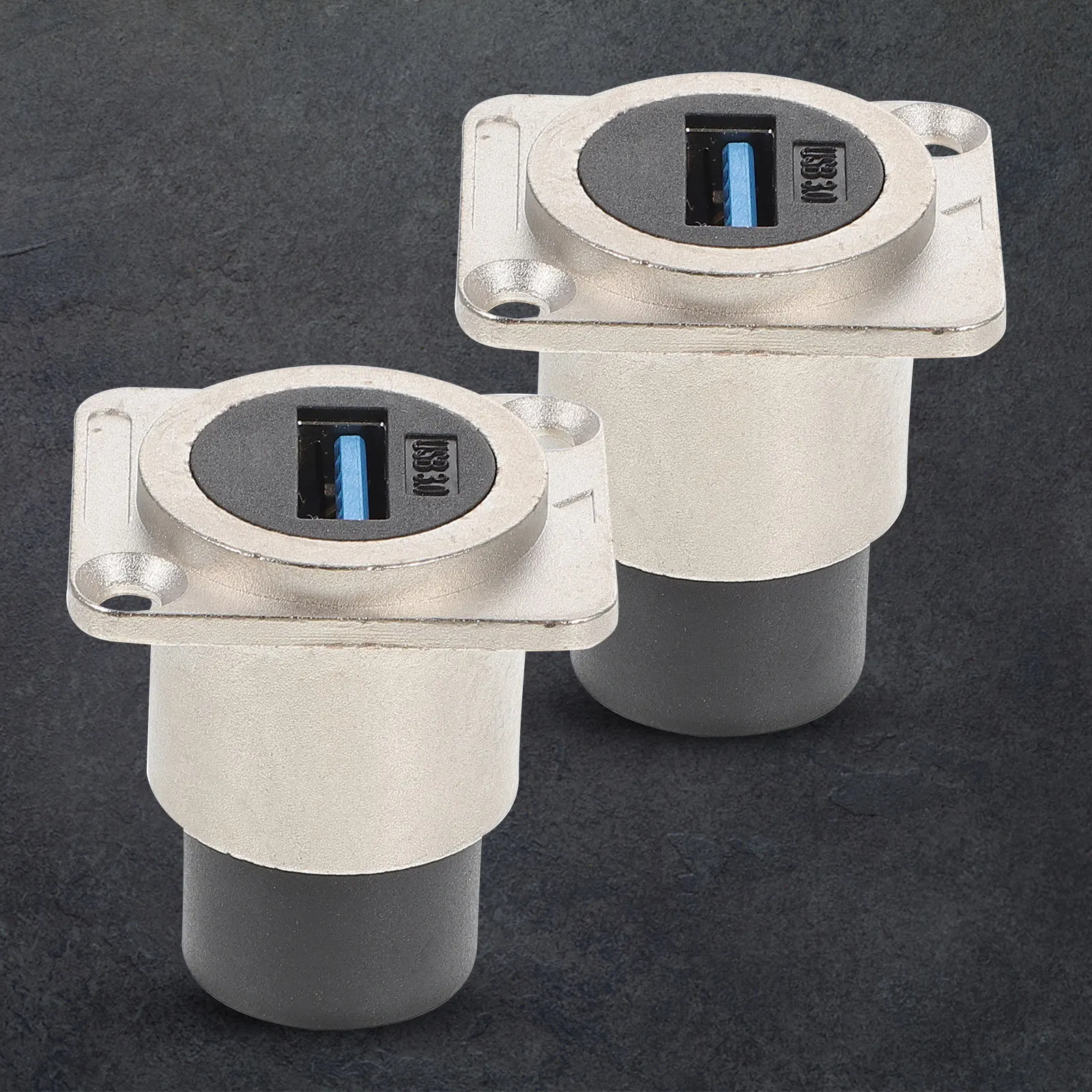 

2Pcs USB Bulkhead Connector USB 3.0 Panel Mount Flush Mount Coupler Industrial Bulkhead Adapter IP67 Waterproof Extension