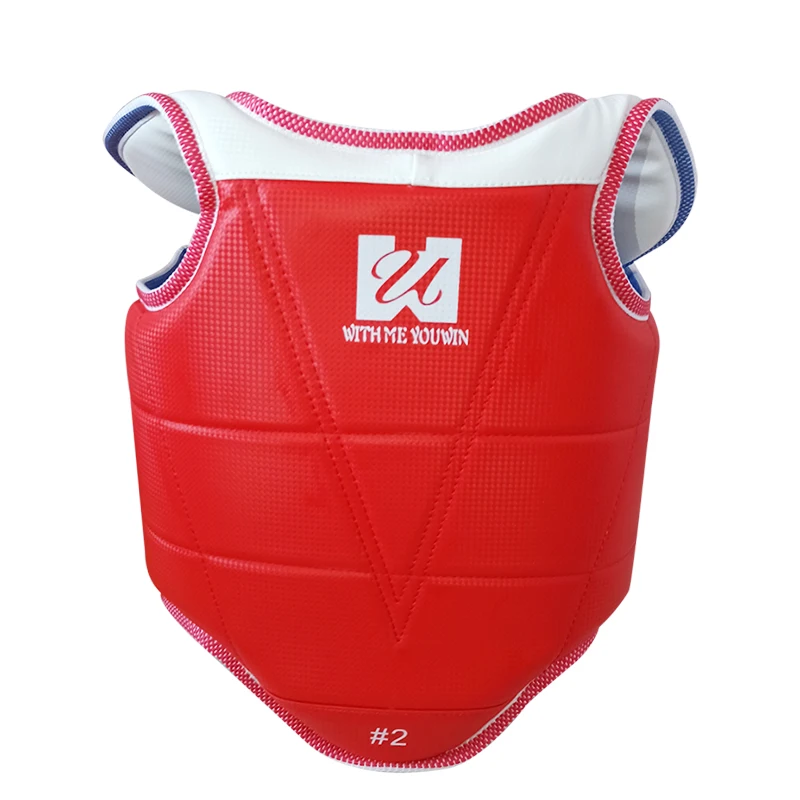 التايكوندو WTF حامي الجسم السجال والعتاد حارس الصدر WTF التاي كوون دو الكاراتيه الصلبة عكسها حامي الصدر للأطفال الكبار