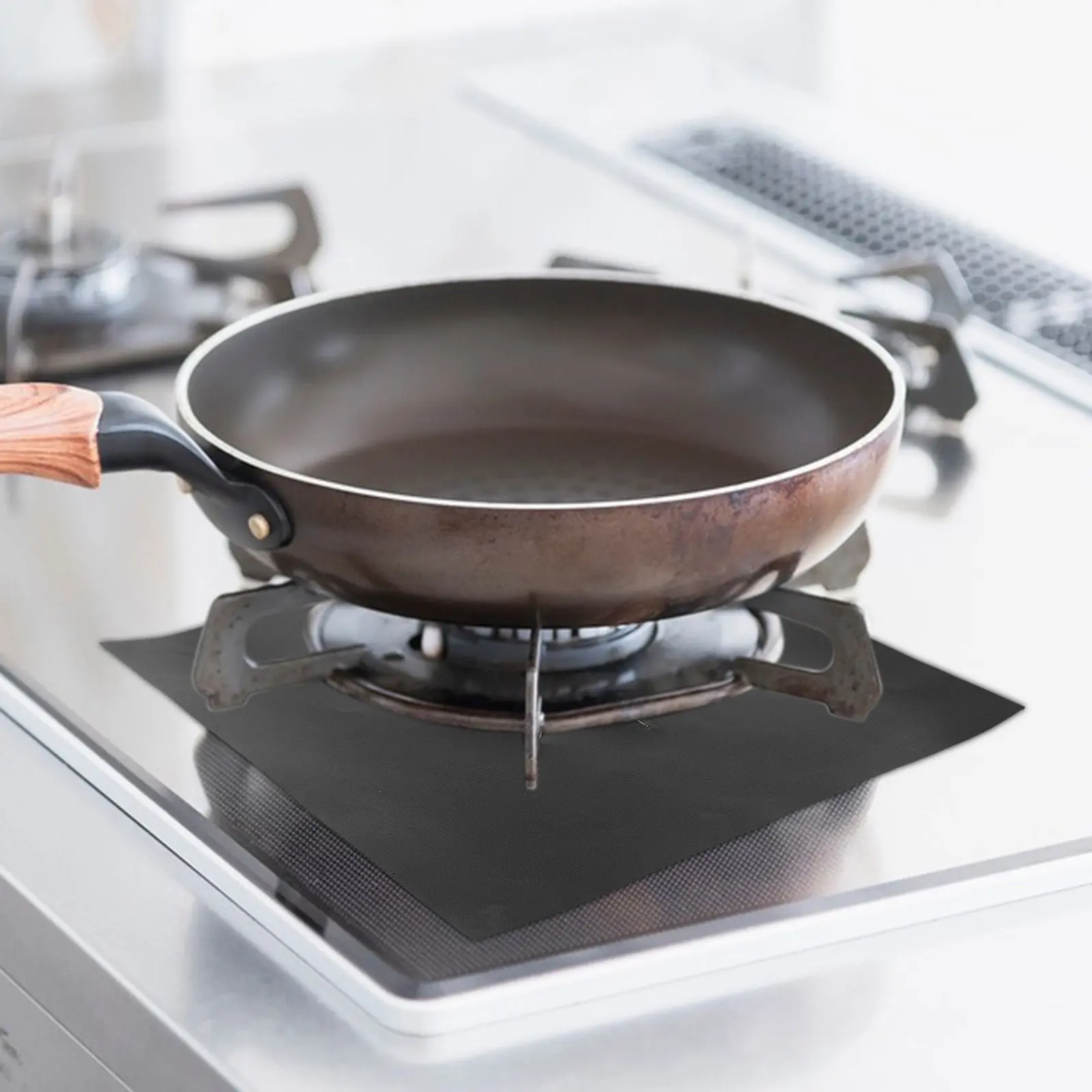 

Набор из 8 термостойких многоразовых антипригарных защитных накладок для конфорок газовых плит, индукционных плит и духовок