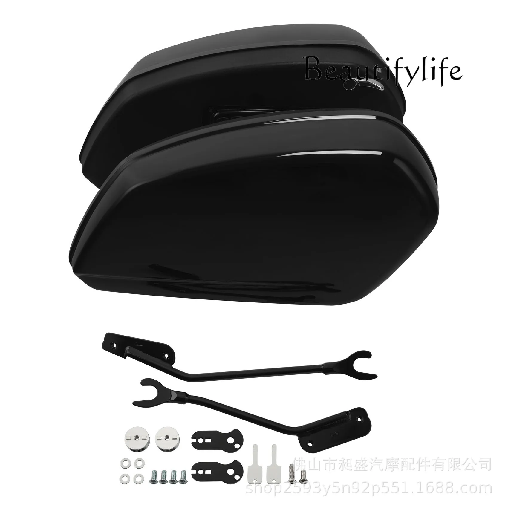 LS  suitable for ST soft tail standard Street Fighter modification quick dismantling storage side box plus luggage screw bracket