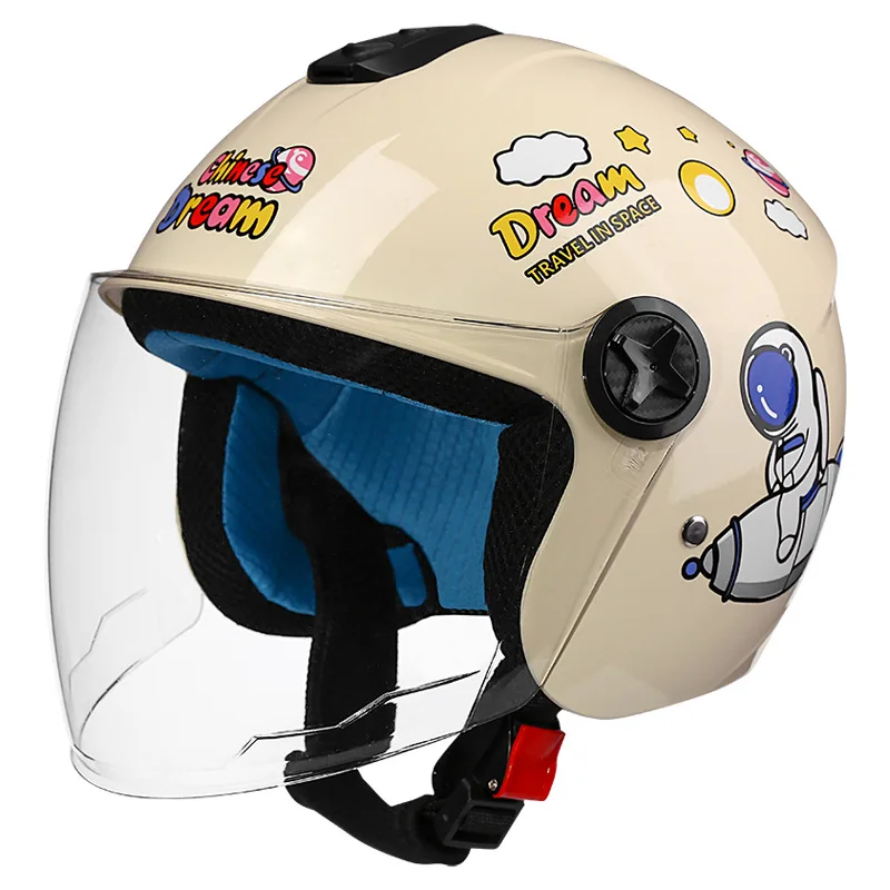 Children's Helmets Motorcycles Half Helmets for Boys and Girls All-season Universal Baby Cartoon Safety Helmets casco moto