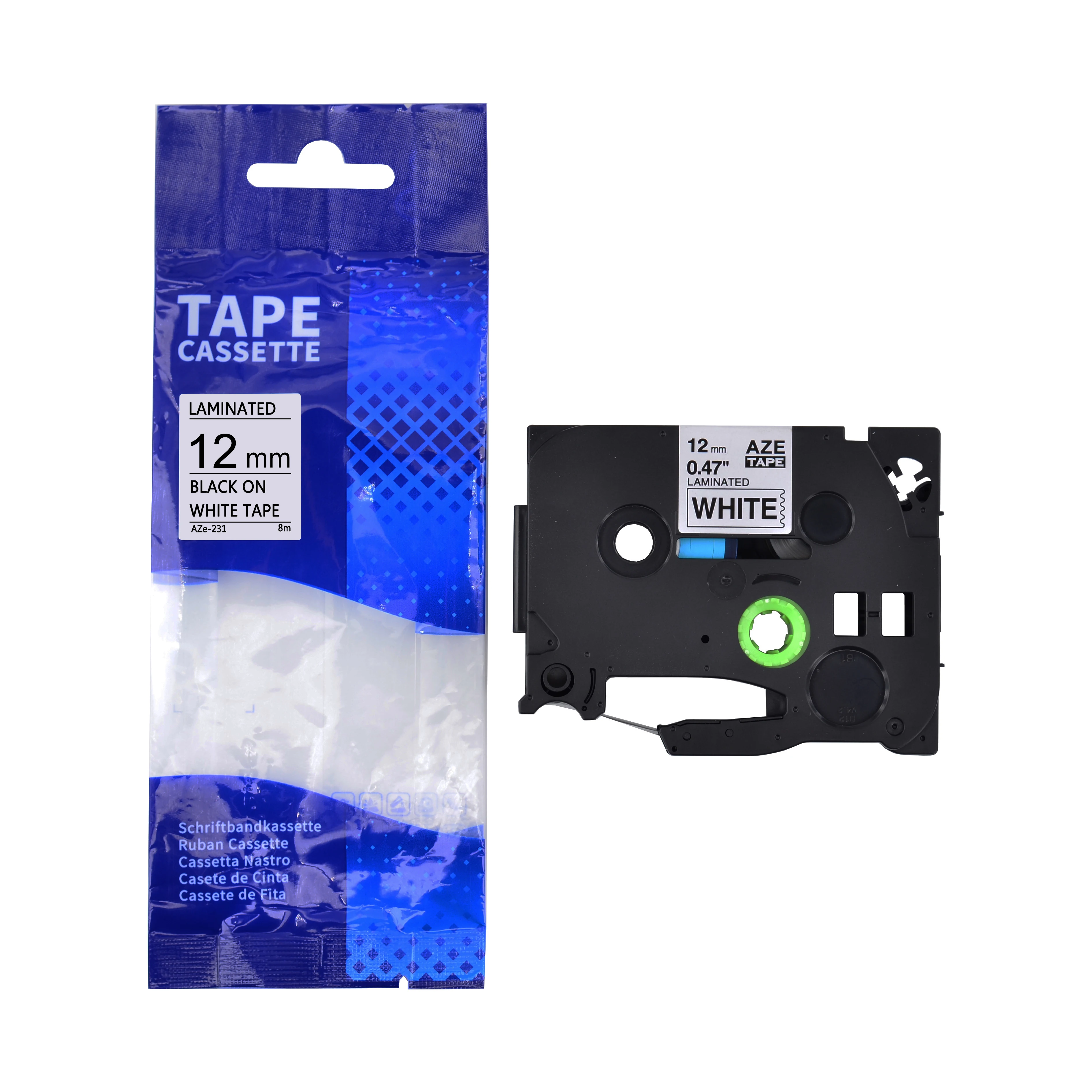4/5/6/10er-Pack Etikettendrucker-Band Ersatz für Brother TZe231 Ptouch-Band TZe Etikettenband 12mm 0,47 Zoll laminiertes Band – Detail 8