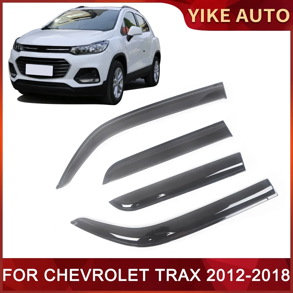 

Козырек для окон для CHEVROLET Trax 2013-2022, Погодоустойчивый козырек от ветра, дождя, боковые окна, ветрозащитные дефлекторы для авто