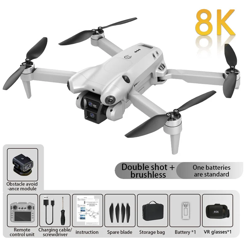 Xiaomi S101 Drone 8K HD Professionele dubbele camera 5G WiFi 120 °   Groothoek ESC UAV Met scherm Obstakel vermijden Quadcopter 20000M