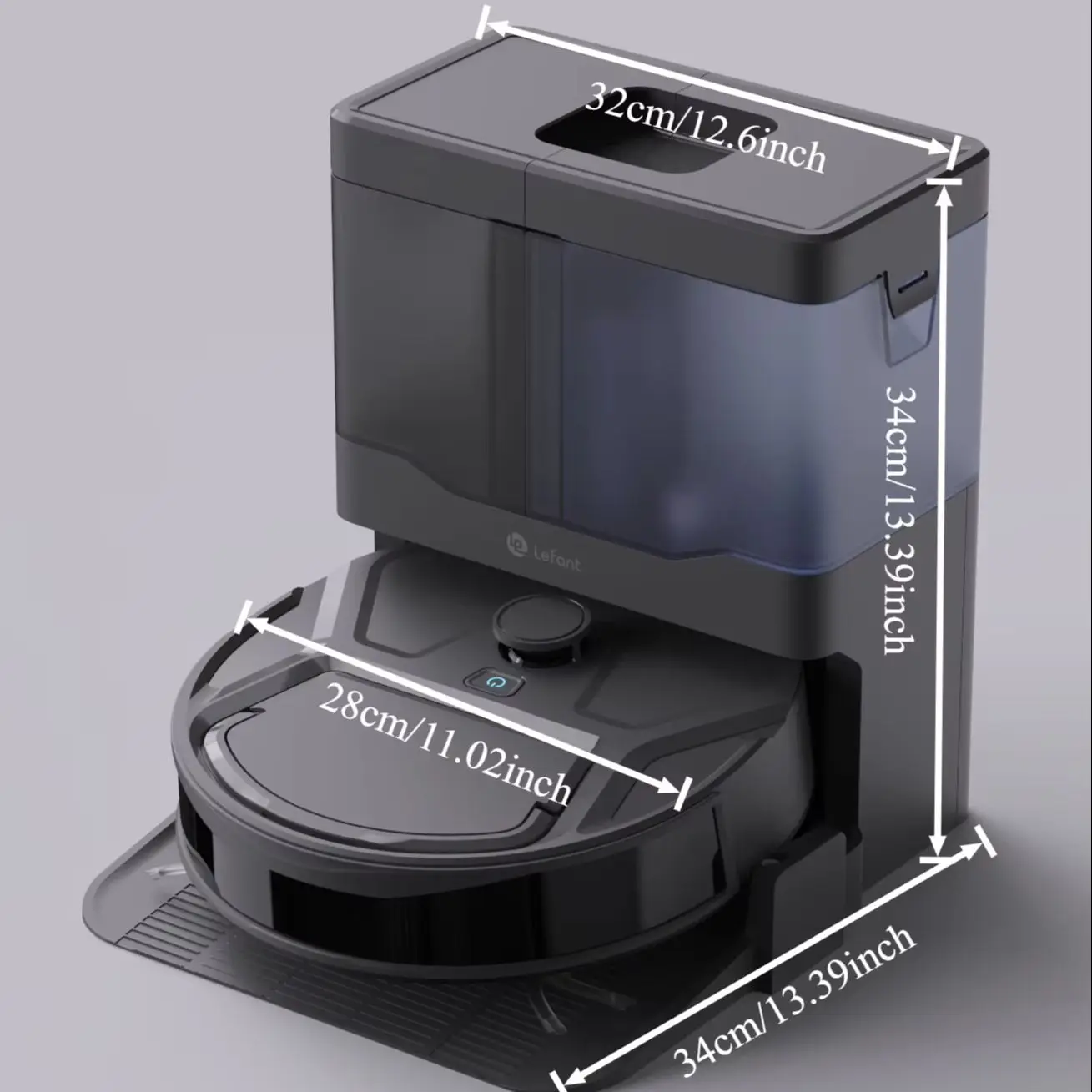 Lefant M265 natte en droge robotstofzuiger, 20000Pa, zelfreinigende natte roller, schoonwaterreiniging, laser dToF, anti-klitten, WiFi 2.4G/5G/Alexa/APP