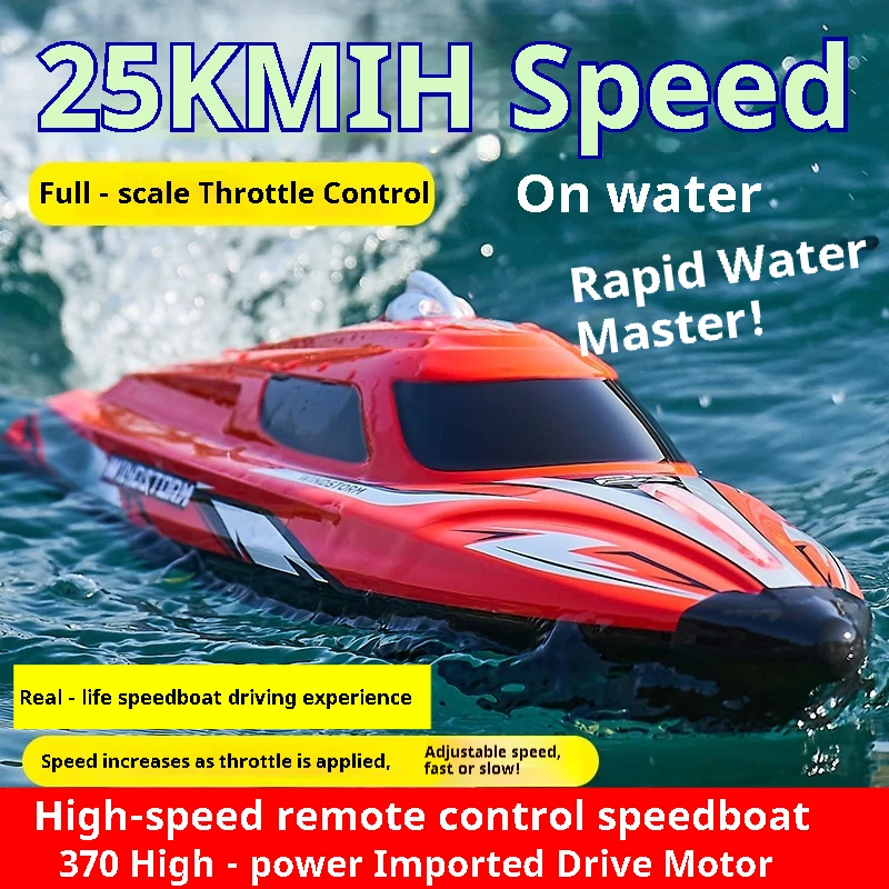 Rc Boat High Speed 25km/H 2.4g Remote 5 Rc Boat High Speed 25km/H 2.4g Remote