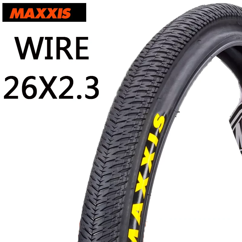 MAXXIS DTH EXO WIRE 26X2.3 26er 26in bicycle tire BMX All-black and yellow-edged steel wire tire