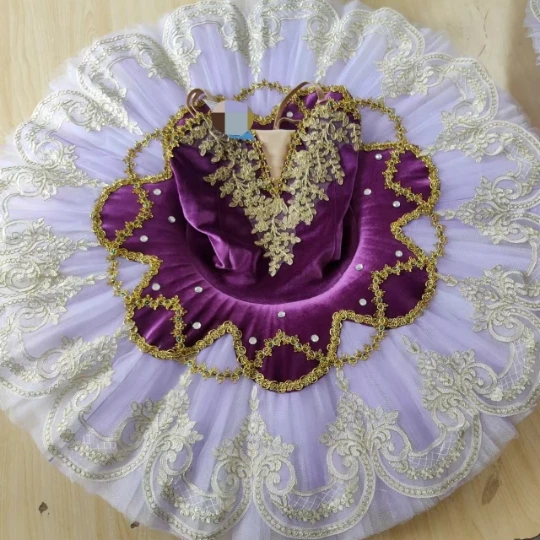 

Professional Ballet Tutus Purple Platter Pancake Tutu Christian Dance Clothes Disguise Ballerina Girl Ballet Dress Adult Woman