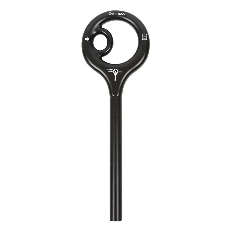 XINDA 9-Shape Rigging Descender Figure Belay Device Rock Climbing Cable Descent Device Downhill Rappelling Equipment Black