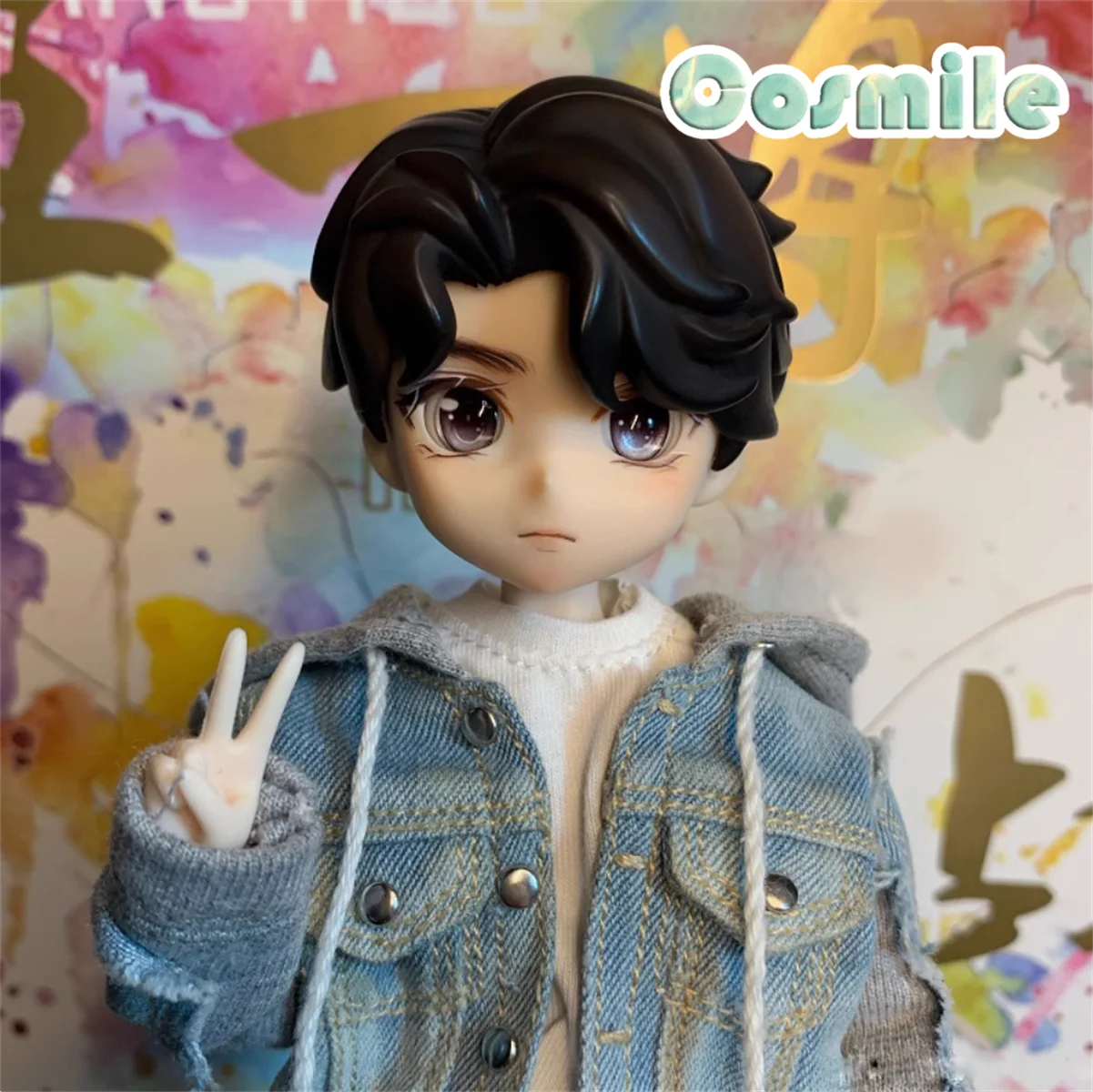 

Kpop Star Idol Zhu Yilong Yibo Xiao Zhan Gongjun Fashion BJD OB11 OB22 Кукольная голова Волосы Парик Модель Игрушечная фигурка Аксессуары XJ