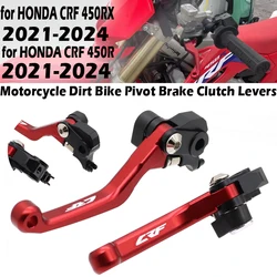 For HONDA CRF450R CRF450RX 2021 2022 2023 CRF 450 R RX 2024 Pivot Brake Clutch Lever Motorcycle Accessories Dirt Pit Bike Handle