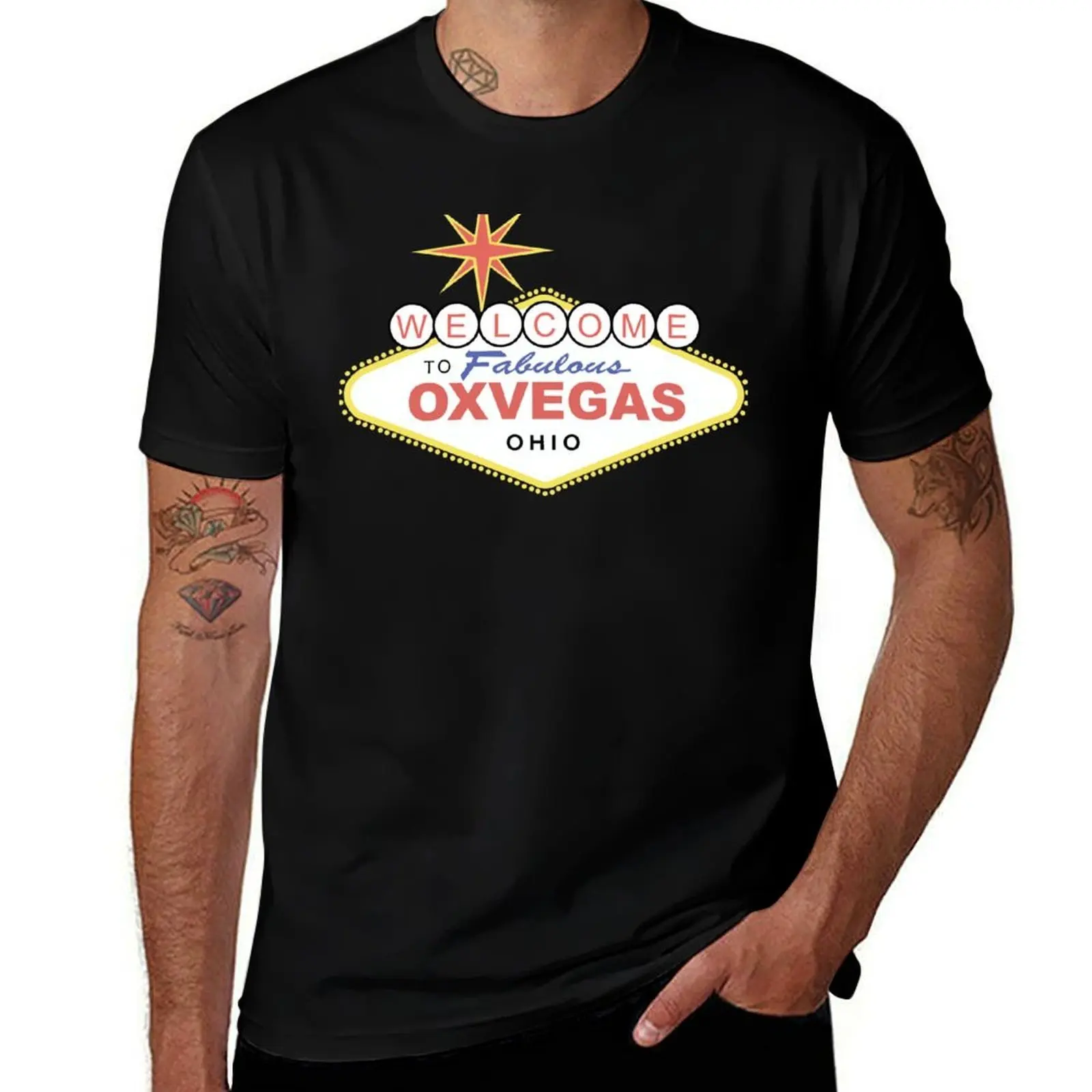 

Oxvegas Miami University T-Shirt cotton t shirt man man t shirt cotton high quality T-Shirt
