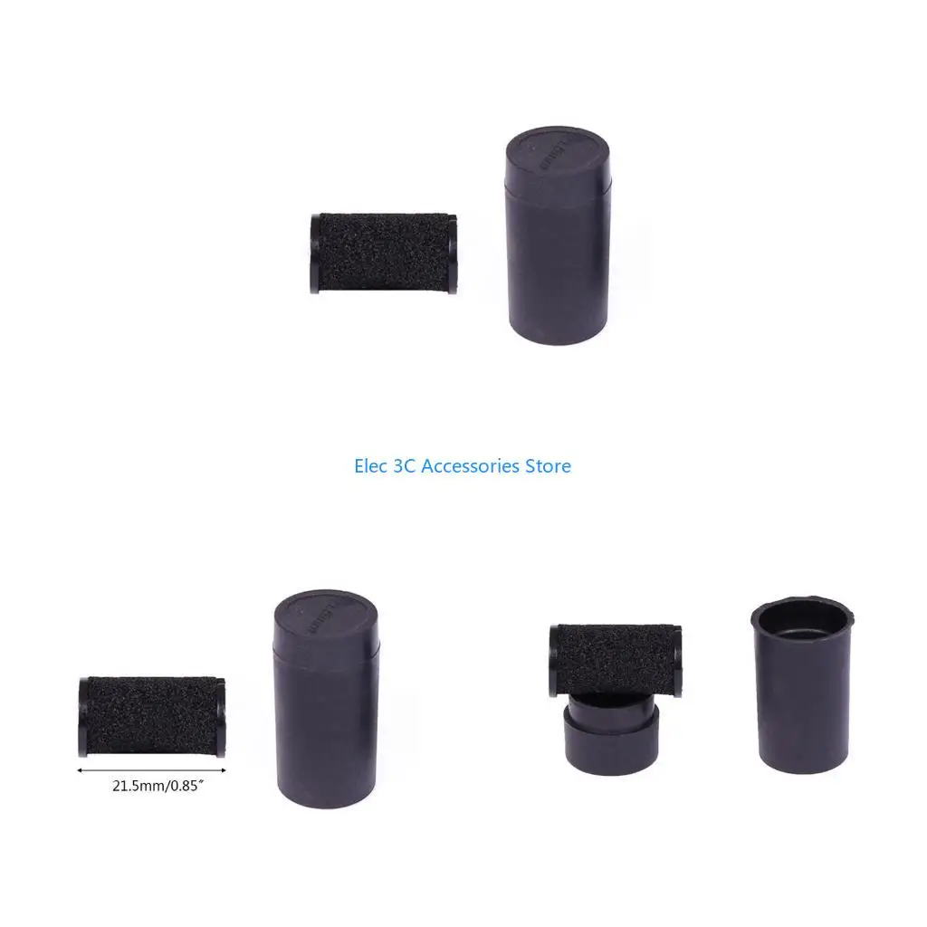 Y51A 5pcs Universal Price Label Tag Maker Labeller MX-H813 Coding Machine Wheel Roller Black