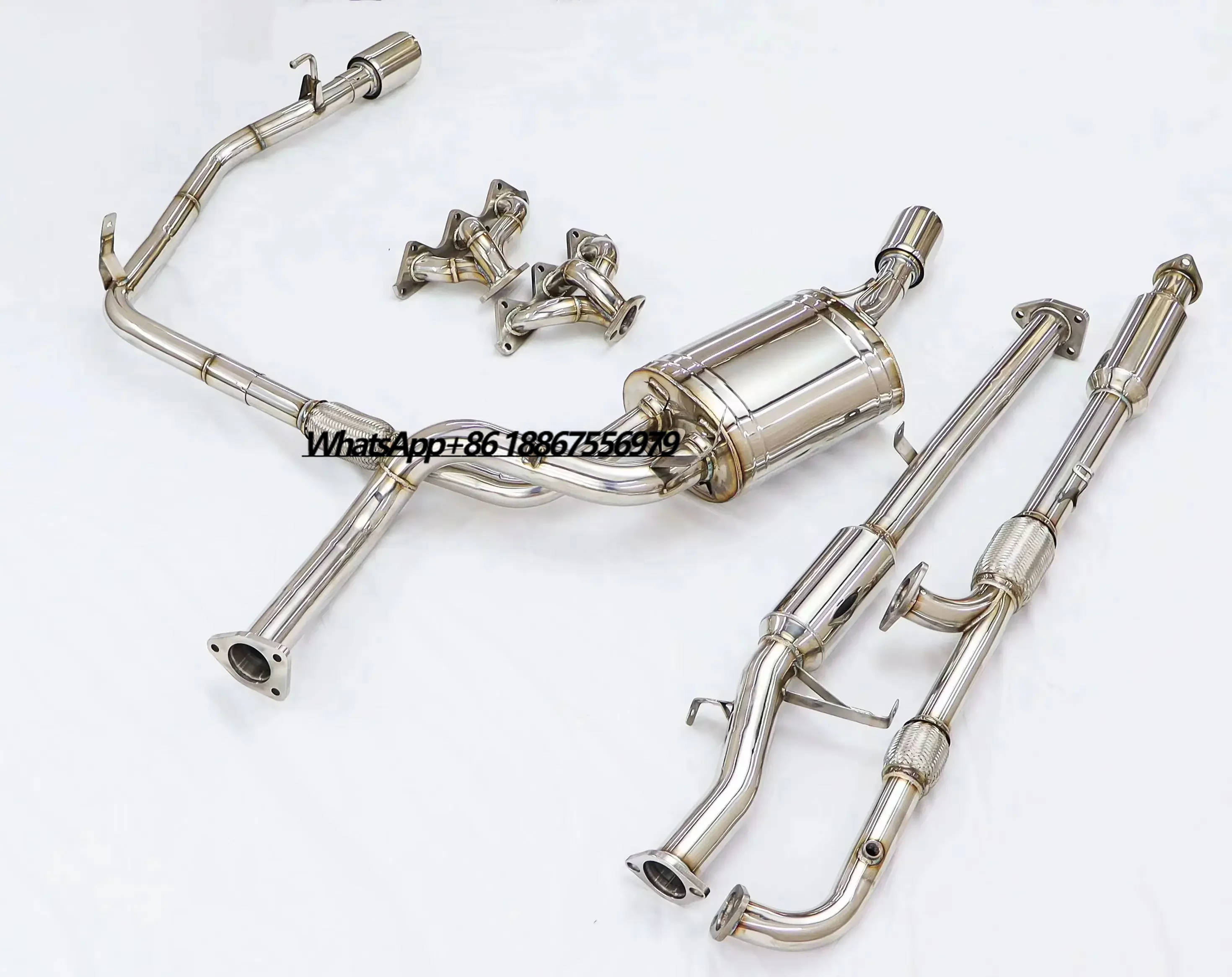 

Stainless Steel Performance Car Accessories Suitable for GT3000 Banana Full Section Exhaust Head Auto Exhaust Pipe