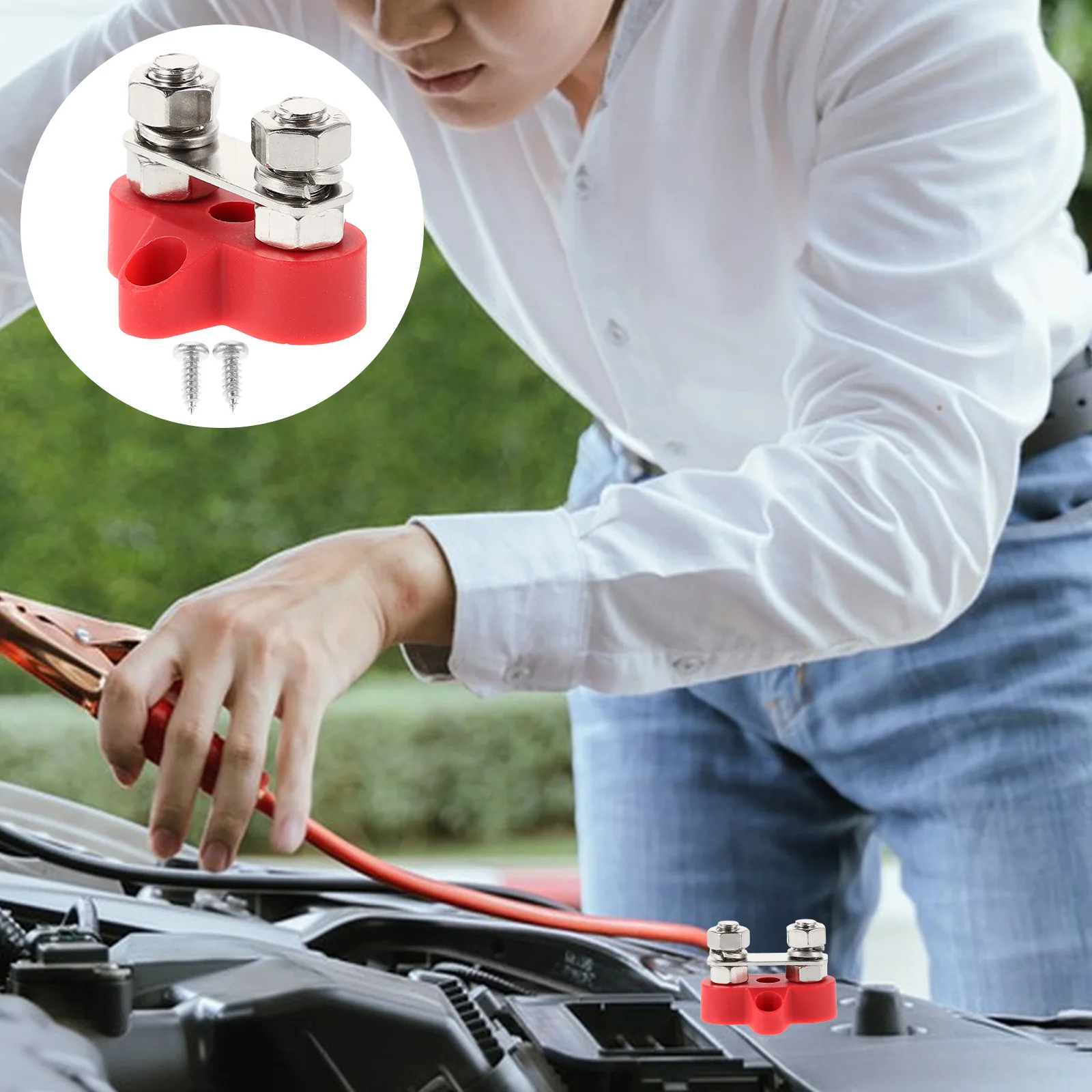 

Car Terminals Connector Cable Power Junction Block Allocation Automotive Ground Metal Post