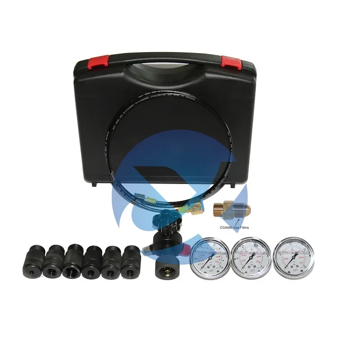 Hydraulic Accumulator Nitrogen charging Filling Pressure Test Kit XZGK-01