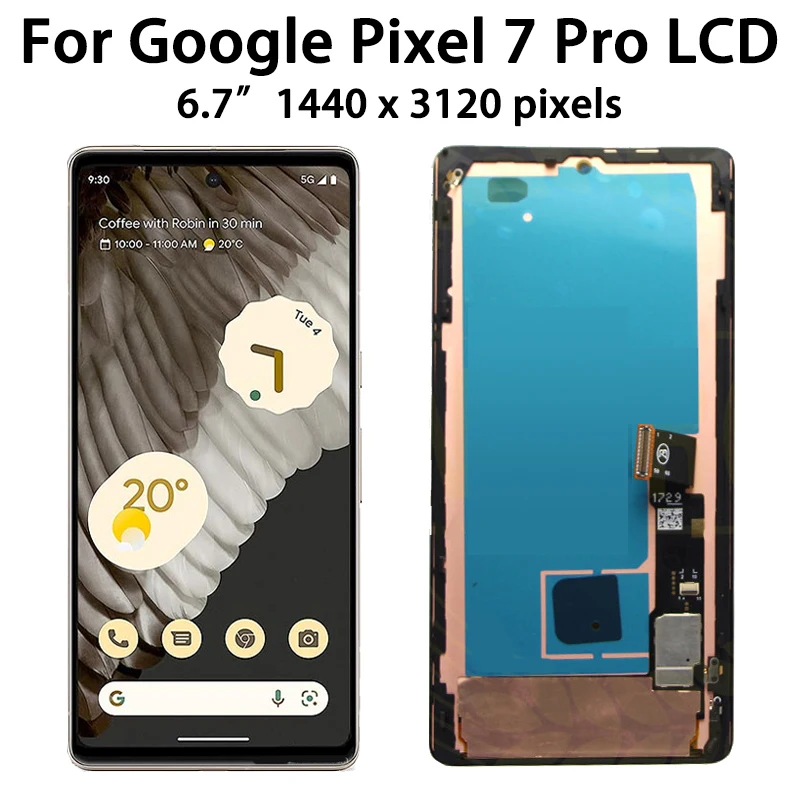 Small Size OLED Quality For Google Pixel 7 Pro GP4BC, GE2AE Display LCD Screen Touch Digitizer Assembly For Pixel7 Pro 7 pro LCD