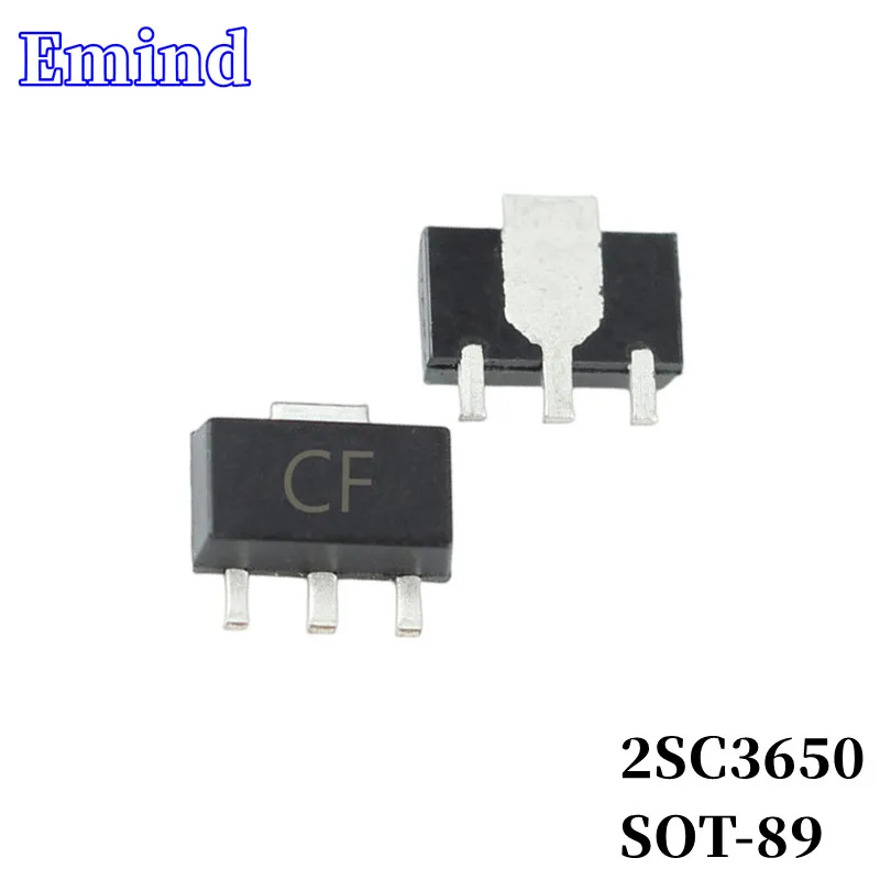 

200/500/1000/2000/3000Pcs 2SC3650 SMD Transistor SOT-89 Footprint CF Silkscreen NPN 25V/2A Bipolar Amplifier Transistor