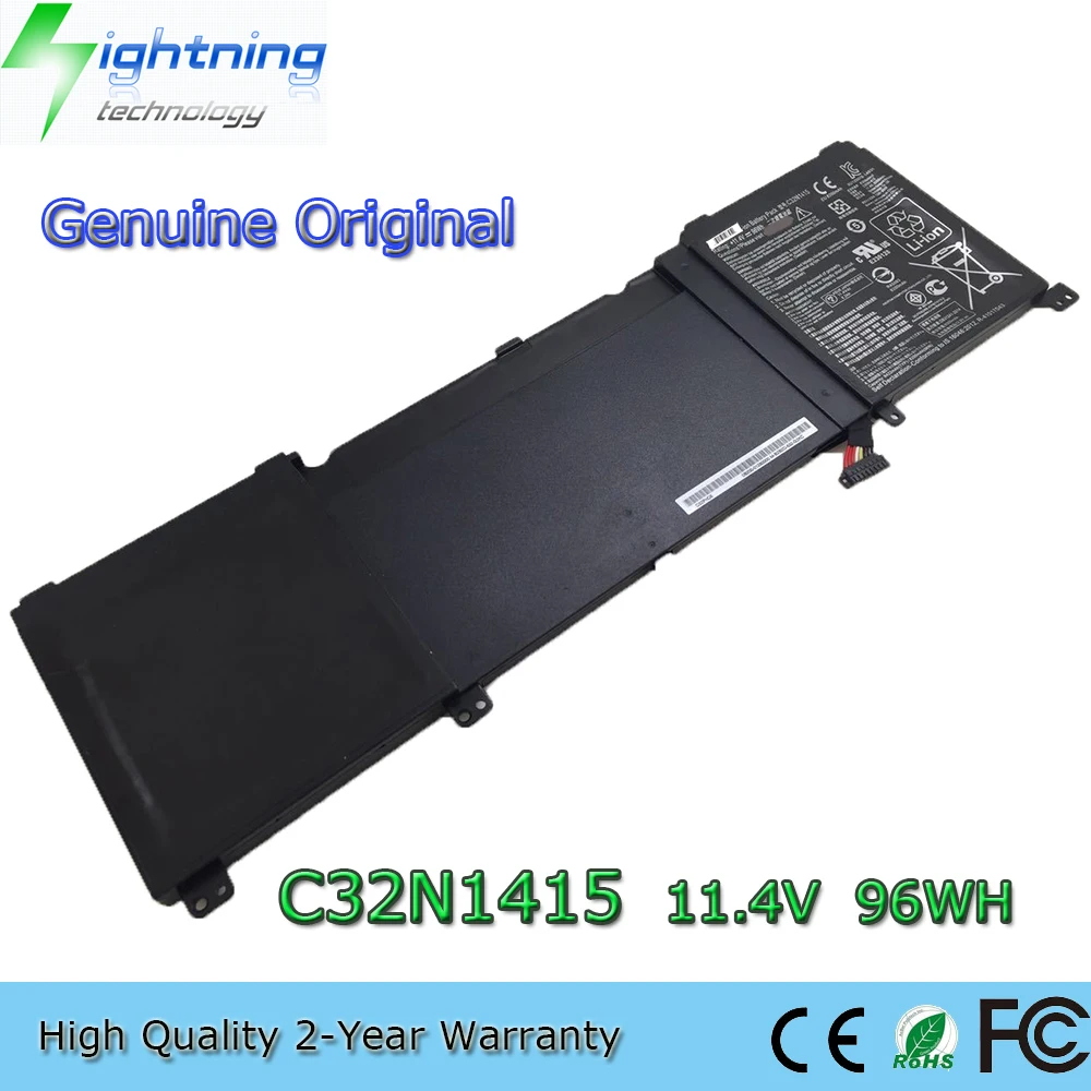 

Новый оригинальный аккумулятор для ноутбука C32N1415, 11,4 В, 96 Втч для Asus ZenBook Pro UX501JW UX501LW G601JW UX501JW4720 0B200- 01250000