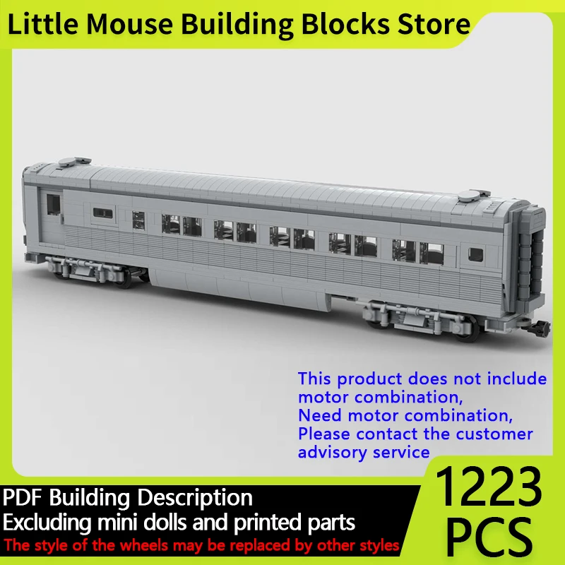 

Модель городского автомобиля MOC, строительные кирпичи 7, широкий Санта-Ф, сиденье, тренерский поезд, модульная технология, подарки, праздник, сборка, детские игрушки, костюм