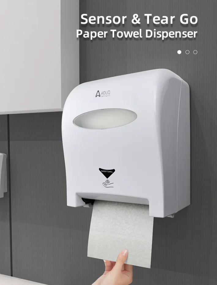 Touchless Hand Free Motion Activated Automatic Sensor Toilet Tissue Roll Paper Towel Dispenser