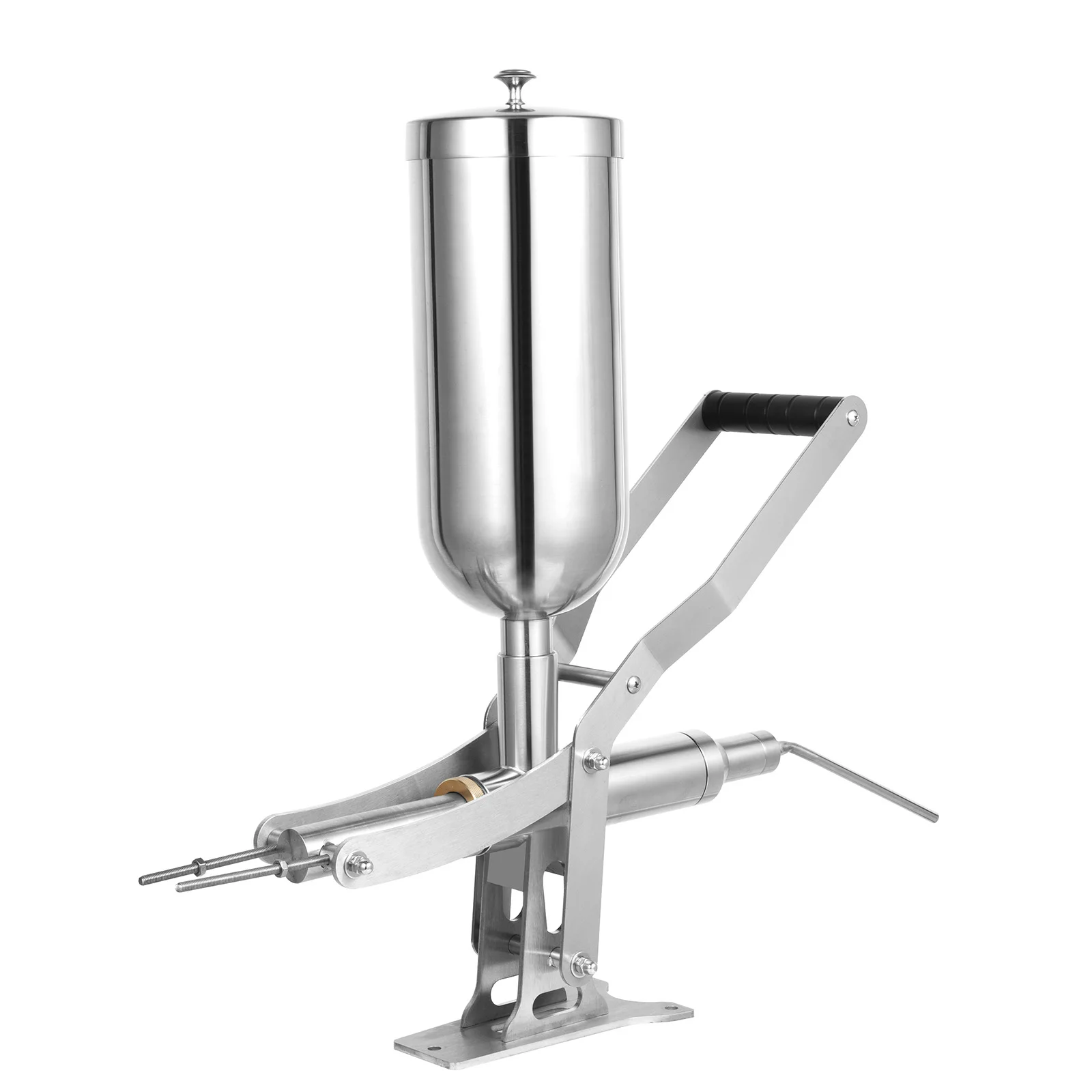 Dosatore Manuale per Ciambelle da 5L in Acciaio Inossidabile 304 con 4 Ugelli Intercambiabili, Macchina per il Riempimento di Ciambelle per Pasticceria