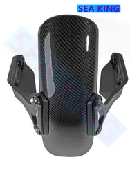 Fender roda dianteira de fibra de carbono, guarda-lamas com suportes, peças de motocicleta para BMW R NINE T R9T 2014 2015 2016 2017 1real