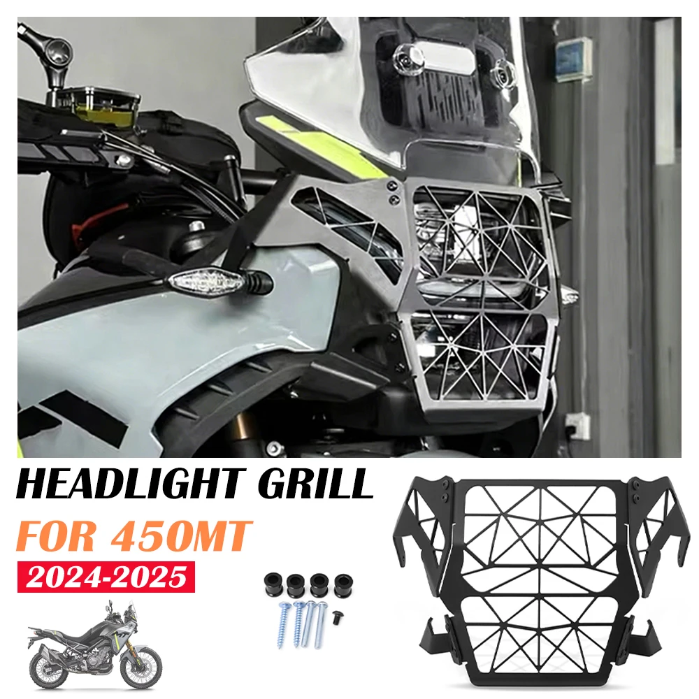 

New Motorcycle Headlight Protector Grille Guard Cover Protection Grill Cover For CFMOTO 450MT CF MOTO 450 MT MT450 2024 2025 26