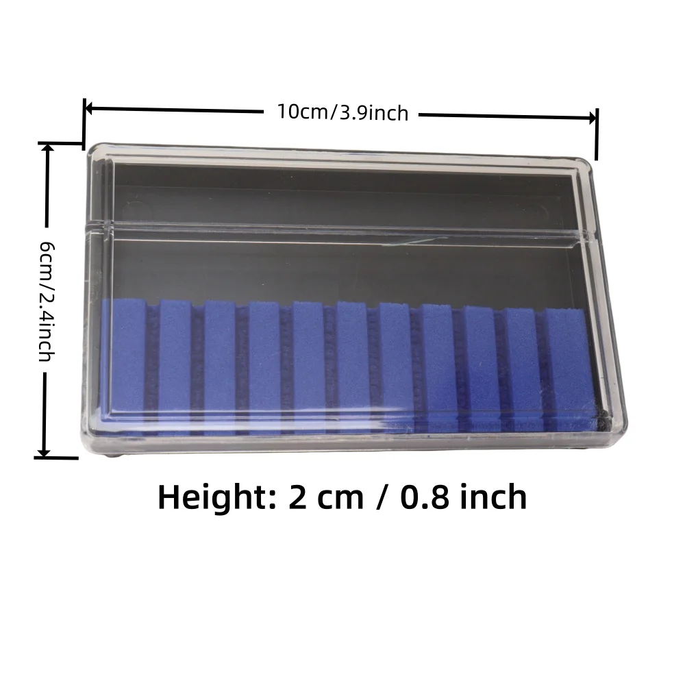 Nail Drill Bits Organizer Box 10 Slots 2.35mm – Nail Art Storage Holder Display Case for Manicure Tools view 2
