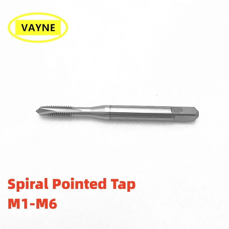 Rubinetti a punta a spirale metrica VAYNE HSSE rivestiti muslimex25 0.4 0.35 0.7 0.5 0.3 0.2 1 rubinetti filettati fini a vite