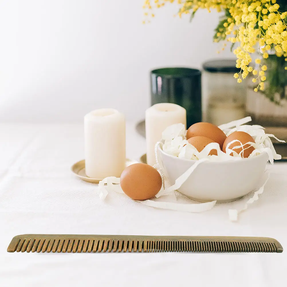 

Handcrafted Natural Wooden Hair Comb Ergonomic Design Rounded Teeth for Scalp Massage Detangling Smooth Hair Travel Portable