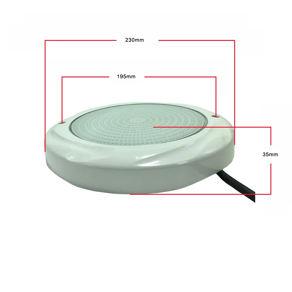 Resin Filled Pool Lights LED 18W 24W 30W 35W 42W 12V Wall Mounted Plastic RGB Cold White Blue