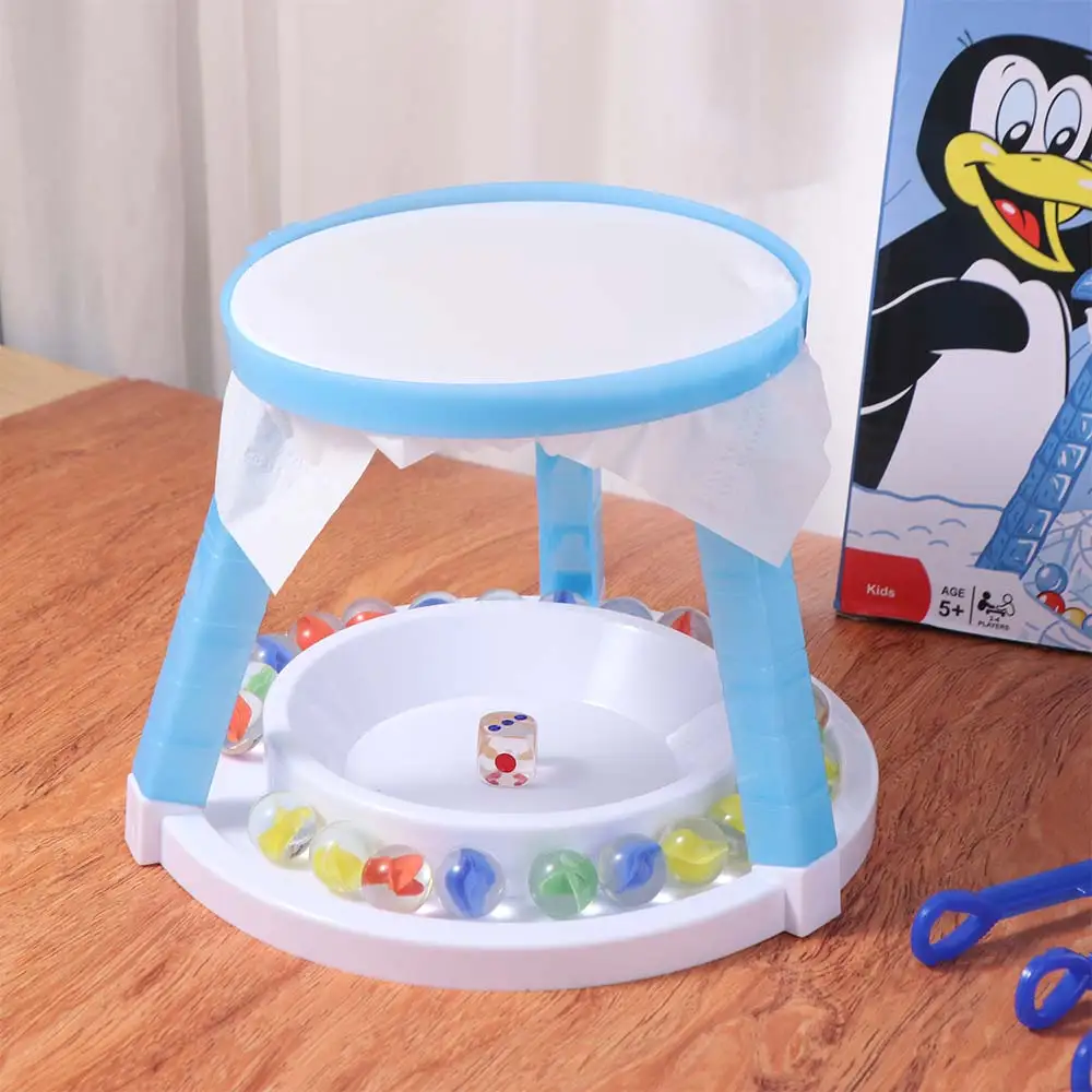 

Educational Ice-breaking Penguin Thin Ice Game Challenge Desktop Battle Interactive Board Game Beads Mini Thin Ice Table Game