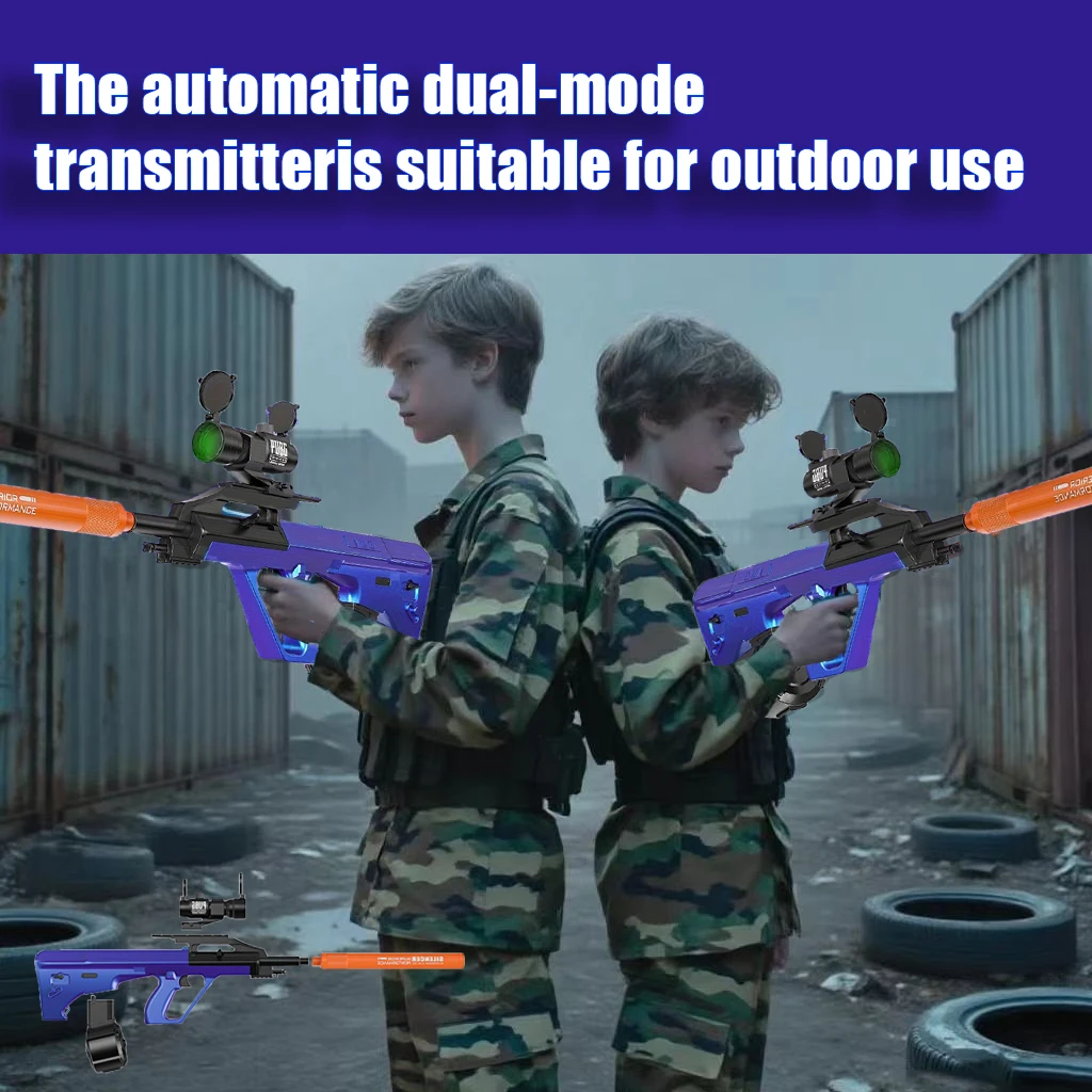 Blaster de bola de jato de gel tático - modo duplo (automático/manual) para diversão ao ar livre - presente perfeito para o Natal e o Halloween