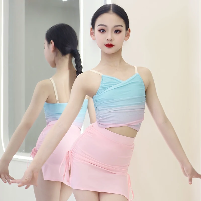 

Children'S Salsa Chacha Samba Latin Dance Costume Girls Latin Dance Competition Suits Kids Party Training Clothes SL12161
