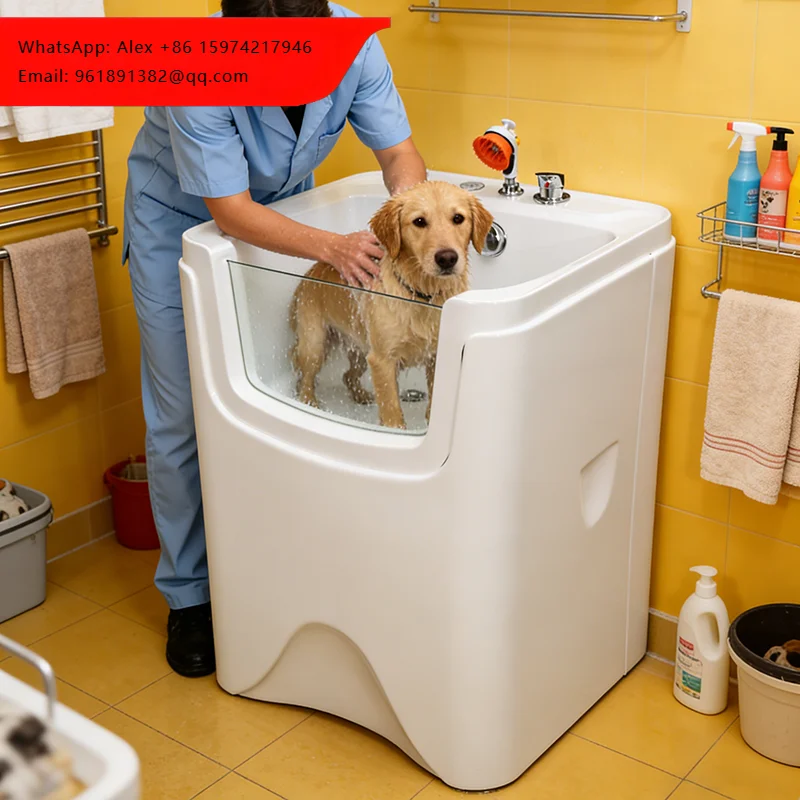 

Professional Acrylic Pet Spa Massage Bathtub For Dog Grooming Shops